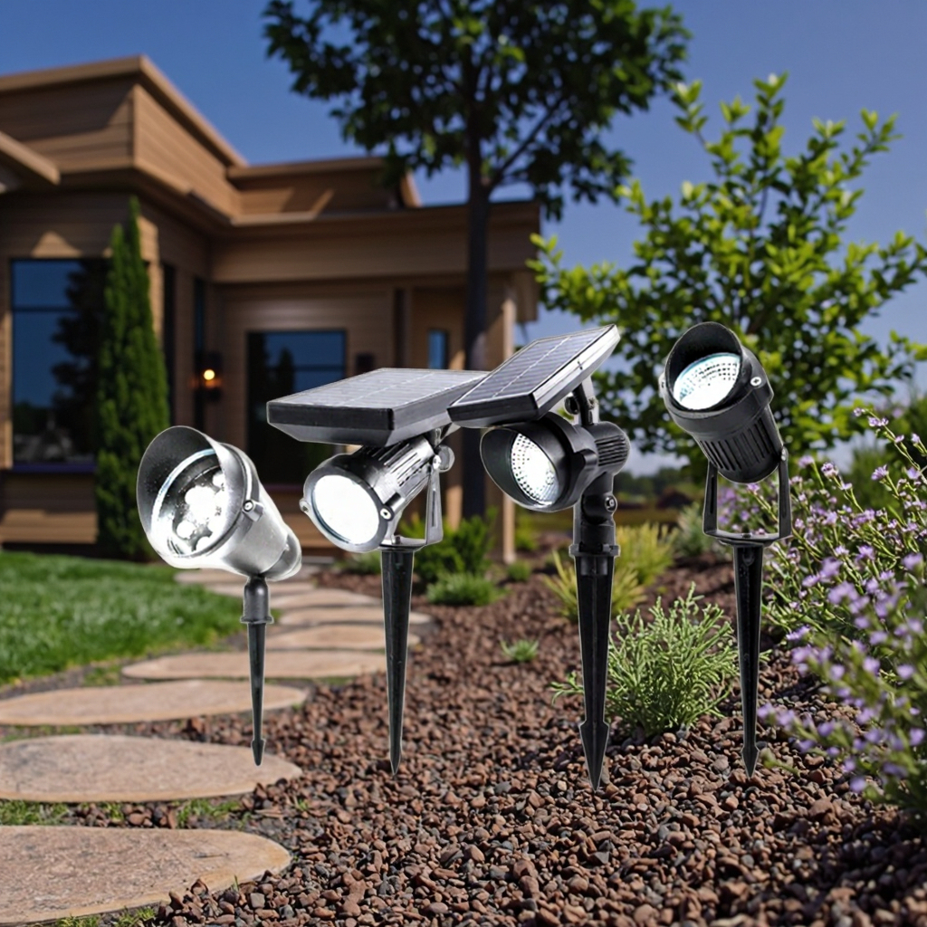 Color Changing IP65 Waterproof Aluminum 5W RGB LED Landscape Lights Outdoor Spotlights for Garden Wall Tree & House