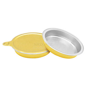 Contenedor de Papel de Aluminio, Molde de Guangzhou, Turquía, Contenedor Redondo de Papel de Aluminio con Sellado Térmico de Micras - Product Image 1