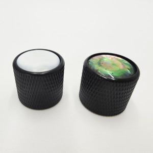 Boutons en métal incrustés de coquillages colorés de haute qualité pour guitare électrique et <span class=keywords><strong>basse</strong></span>, contrôle du volume et du tonalité, capuchons de potentiomètre - Product Image 5