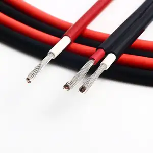 China Supplier Black Red Tinned Copper Wire Solar Panel PV Wire Solar Extension Cable for Outdoor Solar Panel