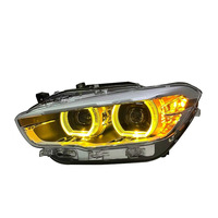 Conjunto de Faros Delanteros para BMW Serie 1 F20 LCI 2015-2018, Actualización de Halógeno a Lente de Proyector LED con Luces de Circulación Diurna LED