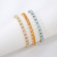 Bracelet Hip Hop Urban Iced Out, Chaîne Tennis Pavé de Zircone Cubique Ronde 6mm, Bijou Unisexe Streetwear, Nouvelle Collection