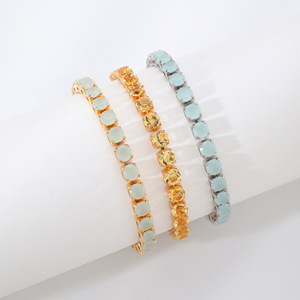 Bracelet Hip Hop Urban Iced Out, Chaîne Tennis Pavé de Zircone Cubique Ronde 6mm, Bijou Unisexe Streetwear, Nouvelle Collection - Product Image 2