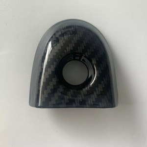 Couvre-poignée de porte Nissan 806441KK0D en fibre de carbone noire et plastique blanc - Product Image 3
