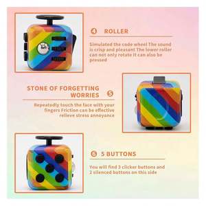 Cubo Fidget Infinito de Metal Resistente de Primera Calidad para Adultos y Niños, Alivio del Estrés, Herramientas Sensoriales, Juego de Regalo EDC con Logotipo Personalizado - Product Image 2