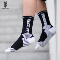 Vente en gros de chaussettes de basket-ball personnalisées de niveau élite à semelles épaisses