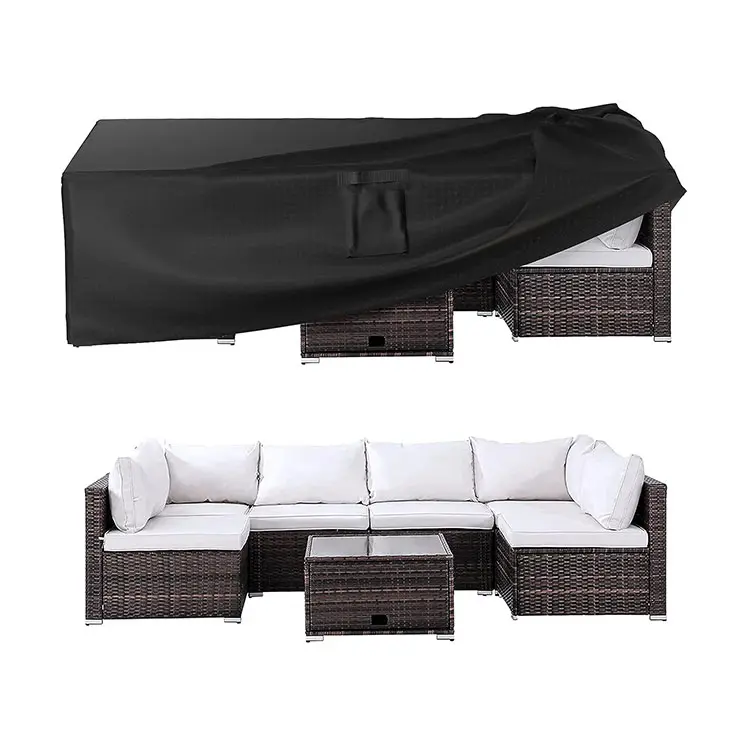 Housse de protection pour meubles de canapé d'extérieur taille personnalisée housse de meuble de jardin imperméable pour ensemble de meuble de patio