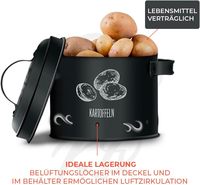 Boîtes de rangement en métal pour légumes, pommes de terre, oignons et ail, récipients pour oignons et ail