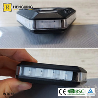Lampe d'avertissement LED à aimant pour camion IP67, Triangle 15 clignotant d'urgence 360 degrés Rechargeable