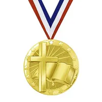 Medalla de San Benito con grabado personalizado, de alta calidad, de aleación de Zinc, con estampado original, para uso religioso