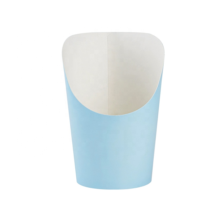 Custom Printed 12oz Potato Chips Fry Snack Scoop Food Container Disposable 16oz 22oz Paper Cup for French Fries
