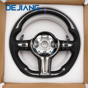 Volant en cuir perforé en fibre de carbone <span class=keywords><strong>Relly</strong></span> pour BMW E70 E81 E82 E90 E91 E92 E93 E87 E88 E89 E84, personnalisable, prêt à l'emploi - Product Image 1