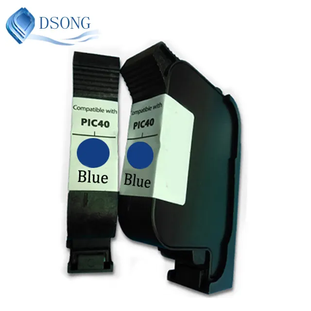 Azul cartuchos PIC40 Francotyp PostBase 30 45 65 máquina de estampado 580052302600 2*42ml
