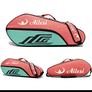 Sac à dos de badminton et de tennis professionnel personnalisé en nylon, sac à bandoulière unique pour homme/femme, solution de rangement pour 3/6 raquettes de sport - Product Image 1