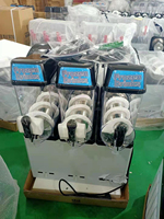 Nouvelle machine à smoothies, granita et daiquiris Kolice 12L x 3, portable, en acier inoxydable et plastique, 220V/110V, haute performance