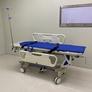 ABS tempat tidur darurat medis, ruang darurat ABS medis Transfer pasien labu dengan roda pengunci - Product Image 2