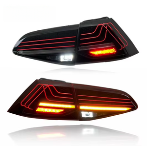 Système d'éclairage automobile pour <span class=keywords><strong>Golf</strong></span> 7 Feux arrière 2018-2020 Mise à niveau vers le nouveau style CSL Feux arrière LED complets Feux de frein - Product Image 1