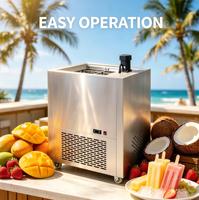 Nouvelle machine multifonctionnelle pour glaces et sucettes glacées avec support pour barquettes en papier, 3 saveurs, machine à crème glacée molle pour eau, lait et fruits