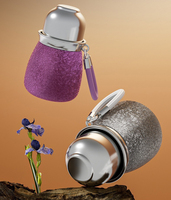 Nouvelle gourde isotherme en acier inoxydable de 380 ml, forme calebasse, revêtement titane, personnalisable, modèle 2026
