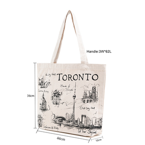Bolsa de Compras de Algodón Orgánico Reciclable de 12oz de Alta Calidad, Personalizable con Logotipo Impreso - Product Image 4
