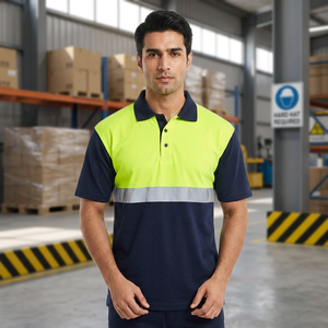 Camiseta de Trabajo de Manga Corta Reflectante de Alta Visibilidad, Transpirable, Unisex, para Uso en Exteriores, con Impresión por Transferencia de Calor, Ropa de Seguridad Personalizada - Product Image 3
