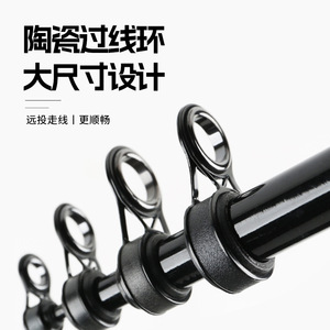 Guide de canne à pêche en acier inoxydable à grand trou pour lancer longue distance, idéal pour la pêche en mer, la pêche en eau salée, la pêche en bord de mer et comme accessoire de pêche. - Product Image 3