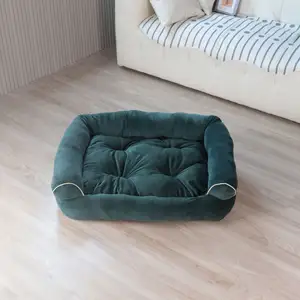 Pet Beds Waterproof Non-skid Bottom Couch Sofa Hundebett Egg Crate Memory Foam Pet Orthopedic Dog Bed