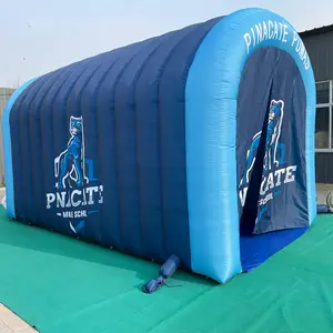 Full digital printing balon terowongan raksasa custom kolam tiup saluran iklan tiup untuk acara olahraga