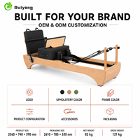 Machine de Pilates Reformer Commerciale en Bois d'Érable Réglable avec Kit d'Accessoires Complet – Écologique, Durable, Professionnelle pour Studio de Fitness