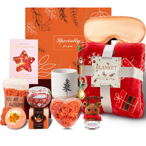 Relaxation Gift <b>Box</b> Basket Gift Kit Luxurious <b>Blanket</b> Durable UV Printed Unique Holiday Gifts Sets for Women - Product Image 6