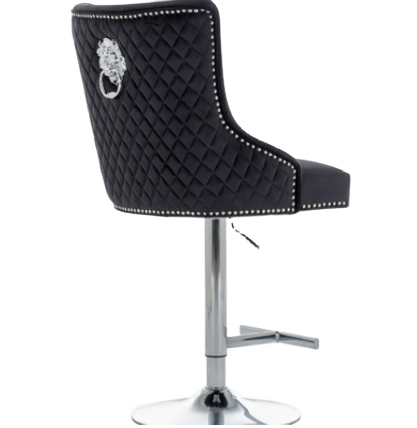 2023, новый стиль, стойка регистрации, кассовый стул, барное кольцо со львом, стул из бархатной ткани, обеденный стул