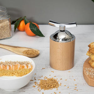 Moulin à graines <span class=keywords><strong>de</strong></span> lin manuel Moulin à graines et épices en acier inoxydable Moulin à manivelle pour graines <span class=keywords><strong>de</strong></span> lin, <span class=keywords><strong>de</strong></span> <span class=keywords><strong>chia</strong></span> et <span class=keywords><strong>de</strong></span> sésame - Product Image 1