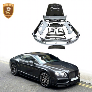 Jupes latérales en fibre de carbone de style MSY, kit carrosserie pour pare-chocs avant de Bentley Continental <span class=keywords><strong>GT</strong></span> 2012-2015, pièces automobiles - Product Image 1