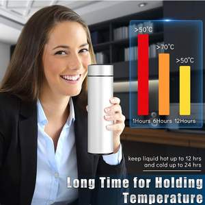 Logo personnalisé de haute qualité 500ml Bouteilles d'eau intelligentes de température Bouteille d'eau intelligente isolée avec affichage LED de la température - Product Image 4