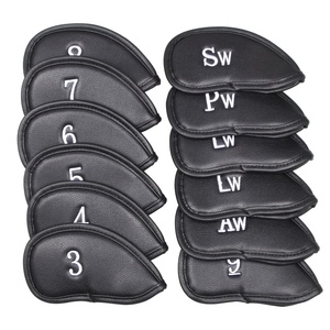 Ensemble de fers de golf et couvre-têtes de <span class=keywords><strong>putter</strong></span> en cuir PU de qualité supérieure, personnalisables OEM/ODM, avec broderie et logo sur mesure - Product Image 2