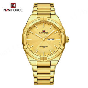 VENTE FLASH NAVIFORCE 9218 Montre à quartz classique pour homme, haute qualité, étanche, acier inoxydable, montre homme, calendrier, horloge - Product Image 4