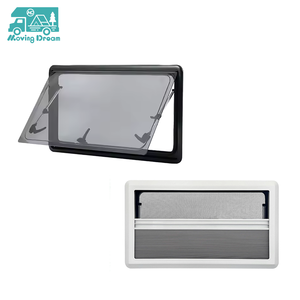 JDA, aleación de aluminio, vidrio acrílico de doble capa, ángulo recto, ventana de empuje hacia fuera RV para autocaravana, caravana, caravana, barco, yate, remolque RV - Product Image 2