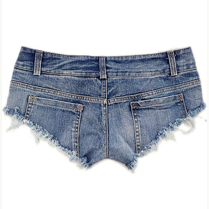 Shorts in Jeans Sexy da Donna SADI 2022, Nuovi Pantaloncini <span class=keywords><strong>a</strong></span> Vita Bassa con Fori e Frange, Taglia Unica - Product Image 6