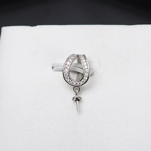 สร้อยคอจี้เงินแท้ S925 สำหรับผู้หญิง พร้อมสายหนา ทำด้วยมือ ประดับมุกกลวง ดีไซน์เฉพาะตัว พร้อมบริการสลักชื่อ - Product Image 3