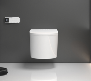 <span class=keywords><strong>WC</strong></span> Sospeso Intelligente Allungato con Telecomando, Sedile Riscaldato e Serbatoio Integrato per Spazi Ristretti - Product Image 4