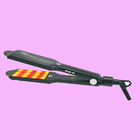 Fer à lisser électrique infrarouge à ultrasons pour le soin des cheveux Alisador Del Pelo Lisseur de cheveux pour la maison et l'hôtel LCD