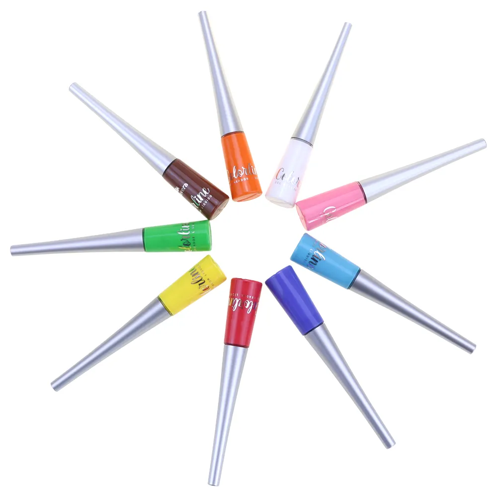 Wholesale RTS Gel Vegan Pastel Waterproof Pen Magic Color Water Activated Pencil Lash Adhesive Liquid Eyeliner