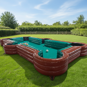 SINO QTECH Table de billard gonflable personnalisable, football humain, billard, snooker, billes de billard, intérieur/extérieur - Product Image 1