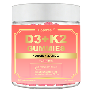 थोक कस्टम अतिरिक्त ताकत 6 1 शाकाहारी सूत्र में 6 1 शाकाहारी सूत्र विटामिन डी 3 k2 500 मिलीग्राम कैल्शियम साइट्रेट मैग्नीशियम + विटामिन सी और जस्ता - Product Image 1