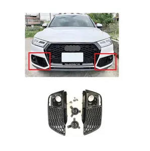 Automotive Parts Fog Light Grille For Audi Q5 2018-2020 Upgrade RSQ5 Honeycomb Fog Lamp Cover