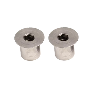 Insert de filetage autobloquant personnalisable en acier inoxydable 316 à tête plate interne et trou hexagonal inversé à denture complète - Product Image 1