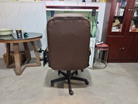 Chaise de bureau de direction en cuir de luxe à dossier haut, chaise confortable pour le bureau