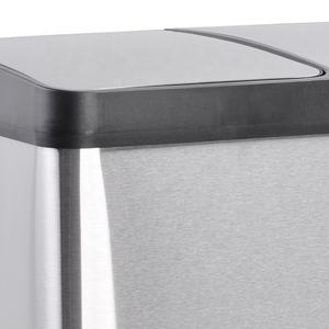 60L Hotel Room Office Kitchen for <strong>Recycle</strong> <strong>Bin</strong> <strong>Dual</strong> Liners <strong>Recycle</strong> <strong>Bin</strong> With 2 Compartments for Commercial Trash <strong>Bin</strong> - Product Image 2