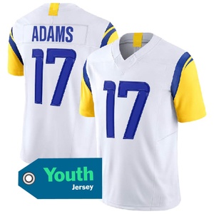 Jersey Juvenil de Alta Calidad de Los Ángeles 12 Puka Nacua 17 <span class=keywords><strong>Davante</strong></span> <span class=keywords><strong>Adams</strong></span> 9 Stafford 8 #   Camisetas de Fútbol Americano con Logotipo - Product Image 3