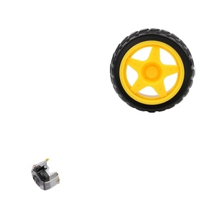 Motore elettrico DC con gomma da motore in plastica TT <span class=keywords><strong>3</strong></span>-6V motore a doppio albero motore a cambio magnetico per <span class=keywords><strong>Arduino</strong></span> Smart Car - Product Image 4